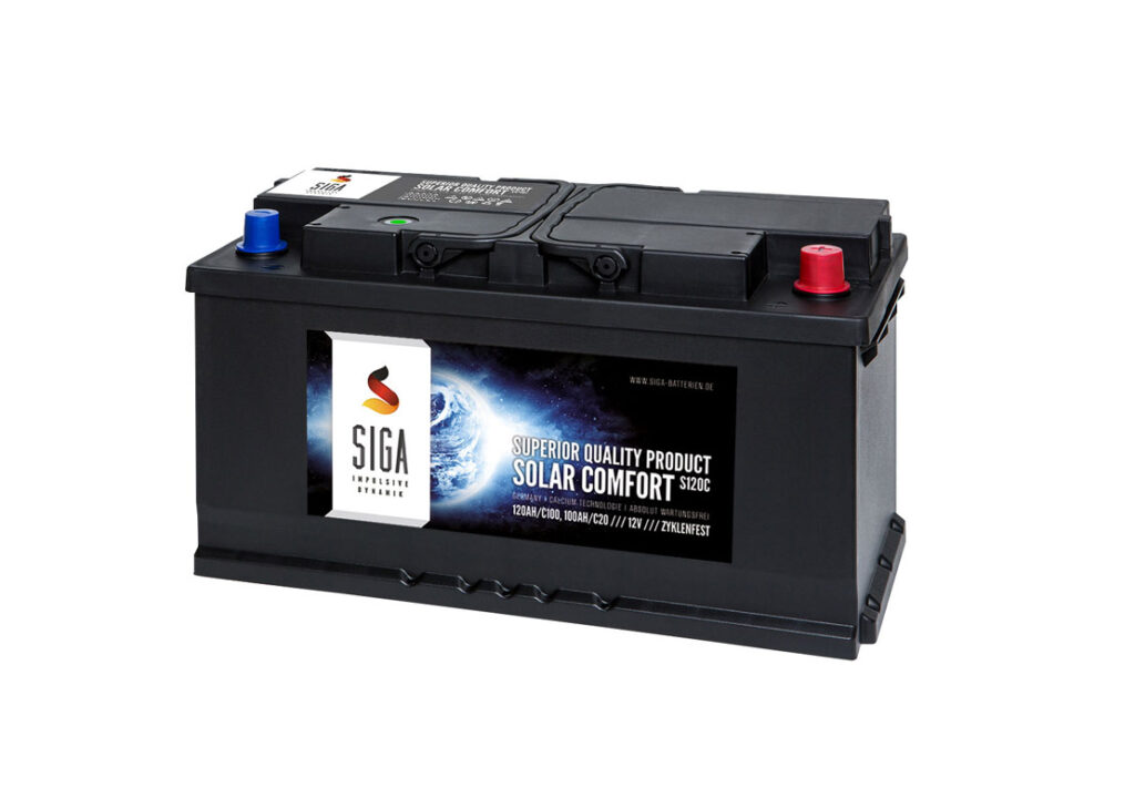 120Ah 12Volt Calcium Solar Batterie Akku Wohnmobil Boot Versorgungsbatterie