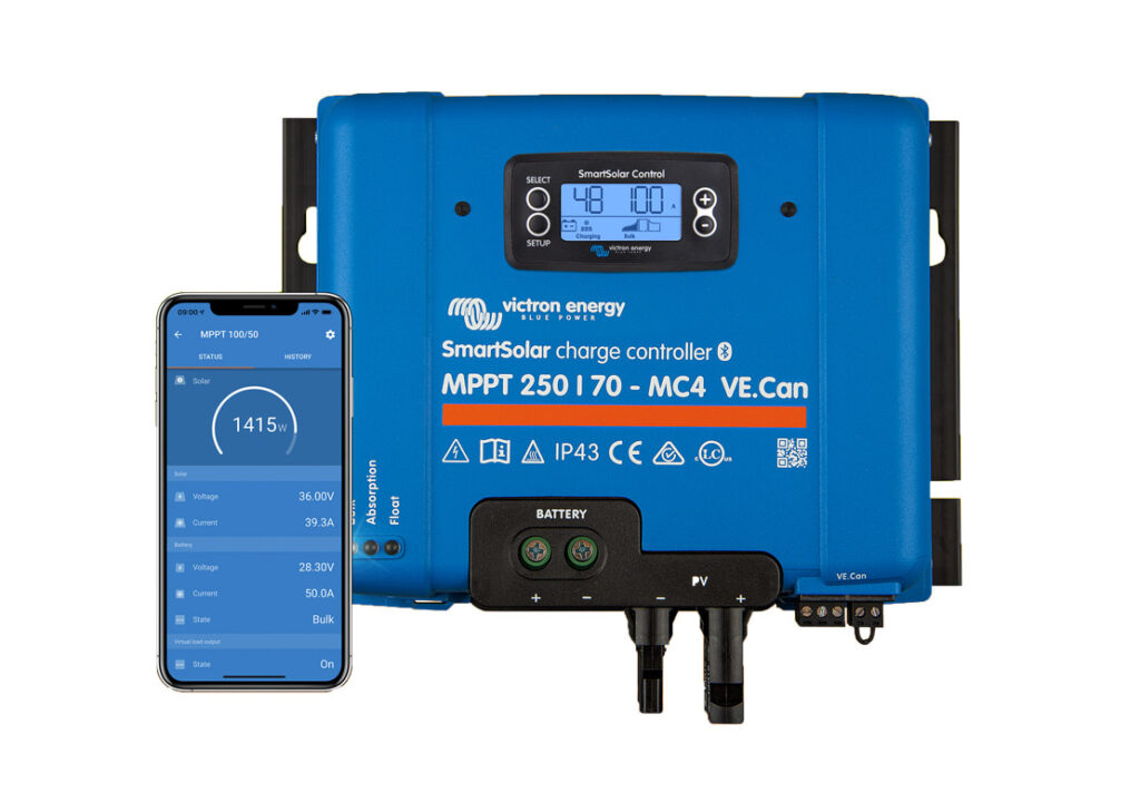 Victron SmartSolar MPPT 250/70 MC4 Laderegler inkl. Bluetooth mit Display
