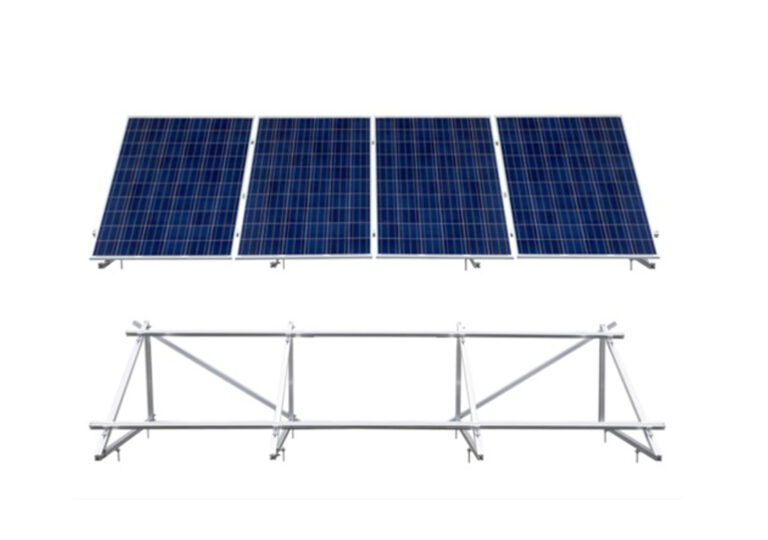 Solaranlage Unterkonstruktion Aufständerung für 4 Module