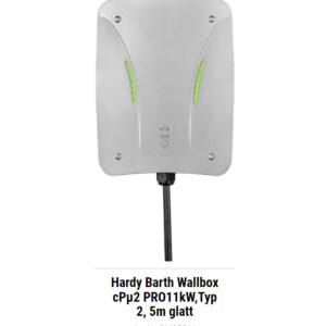 Hardy Barth Wallbox cPµ2 PRO11kW,Typ 2, 5m glatt