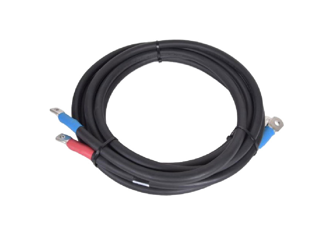ALPTEG Batteriekabel 10mm² Schwarz 0,3m Mit M8 Rohrkabelschuh - Vormontiert & Mit Schrumpfschlauch Geschützt