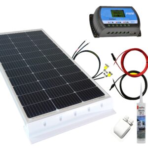130 Watt Wohnmobil 12V Set schwarz